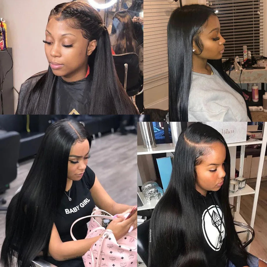 Straight Lace Front Wigs Human Hair