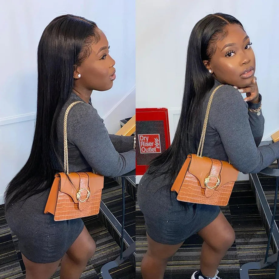 Straight Lace Front Wigs Human Hair