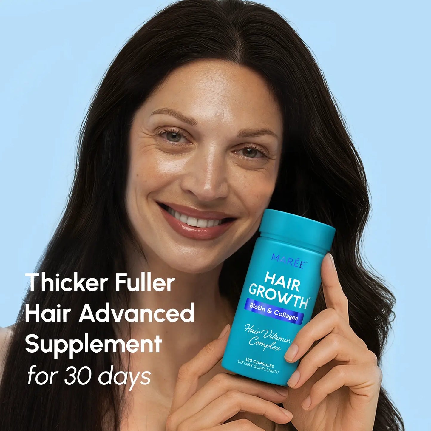 Biotin & Collagen Hair Growth Complex | Thicker, Stronger, Healthier Hair Support