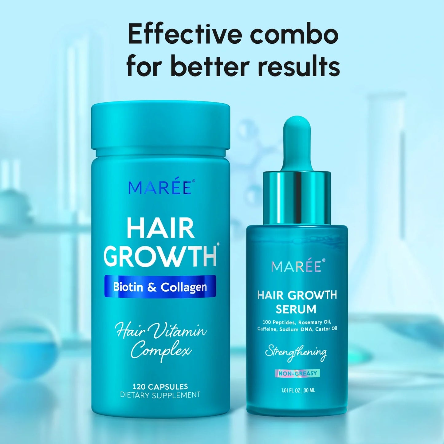 Biotin & Collagen Hair Growth Complex | Thicker, Stronger, Healthier Hair Support