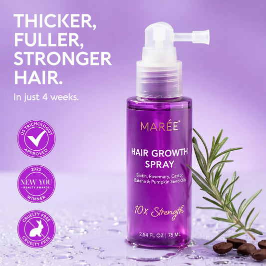 Marée® 4-in-1 Hair Growth Spray | Scalp Treatment for Fuller, Stronger-Looking Hair