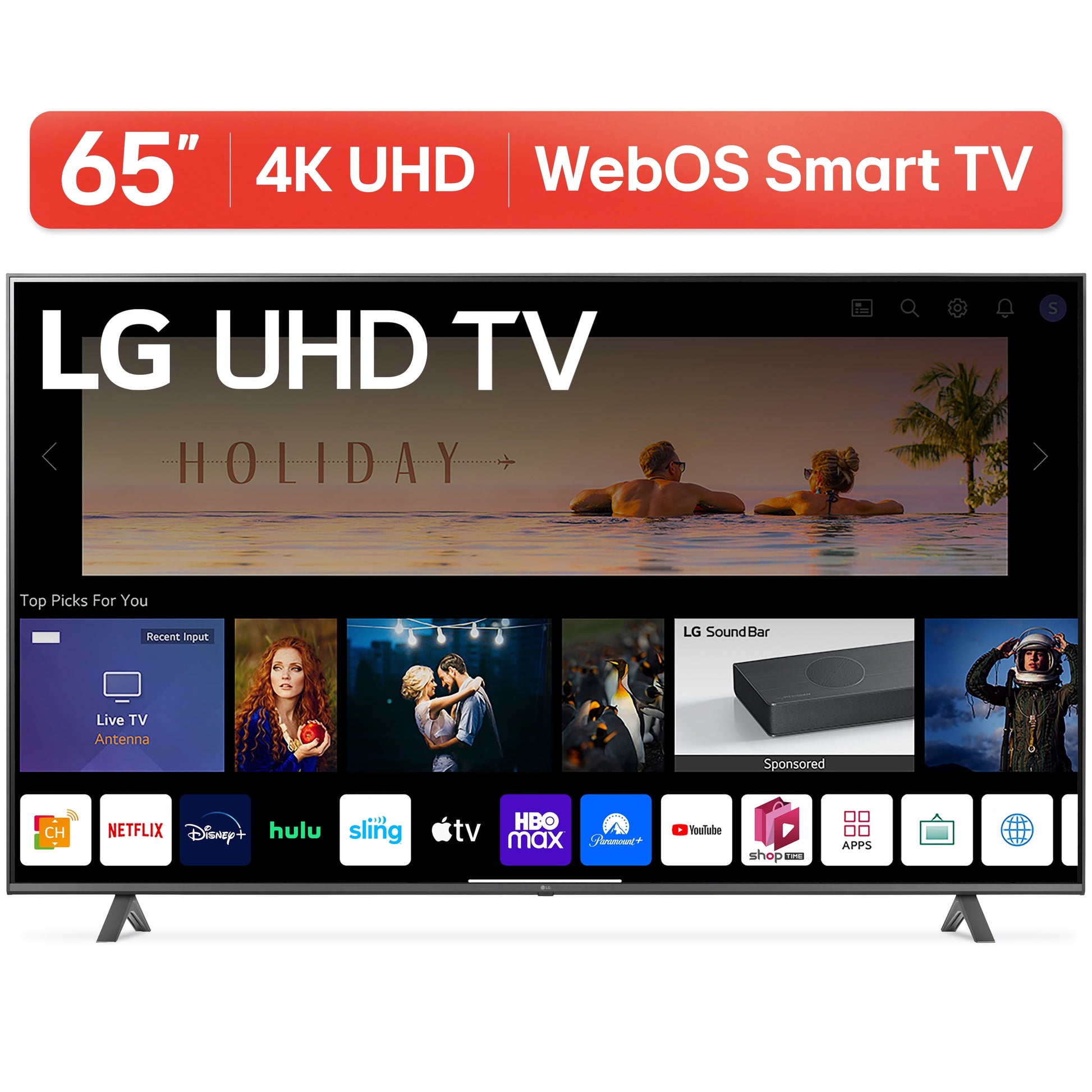 65" 4K UHD Smart TV 2160P Webos, 65UQ7070ZUE