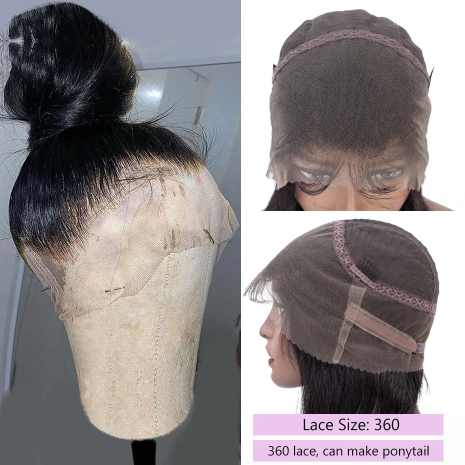 Straight Lace Front Wigs Human Hair