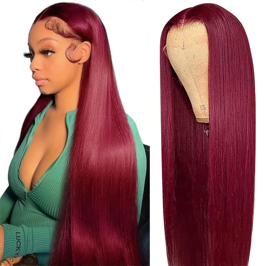 Burgundy Lace Front Wigs