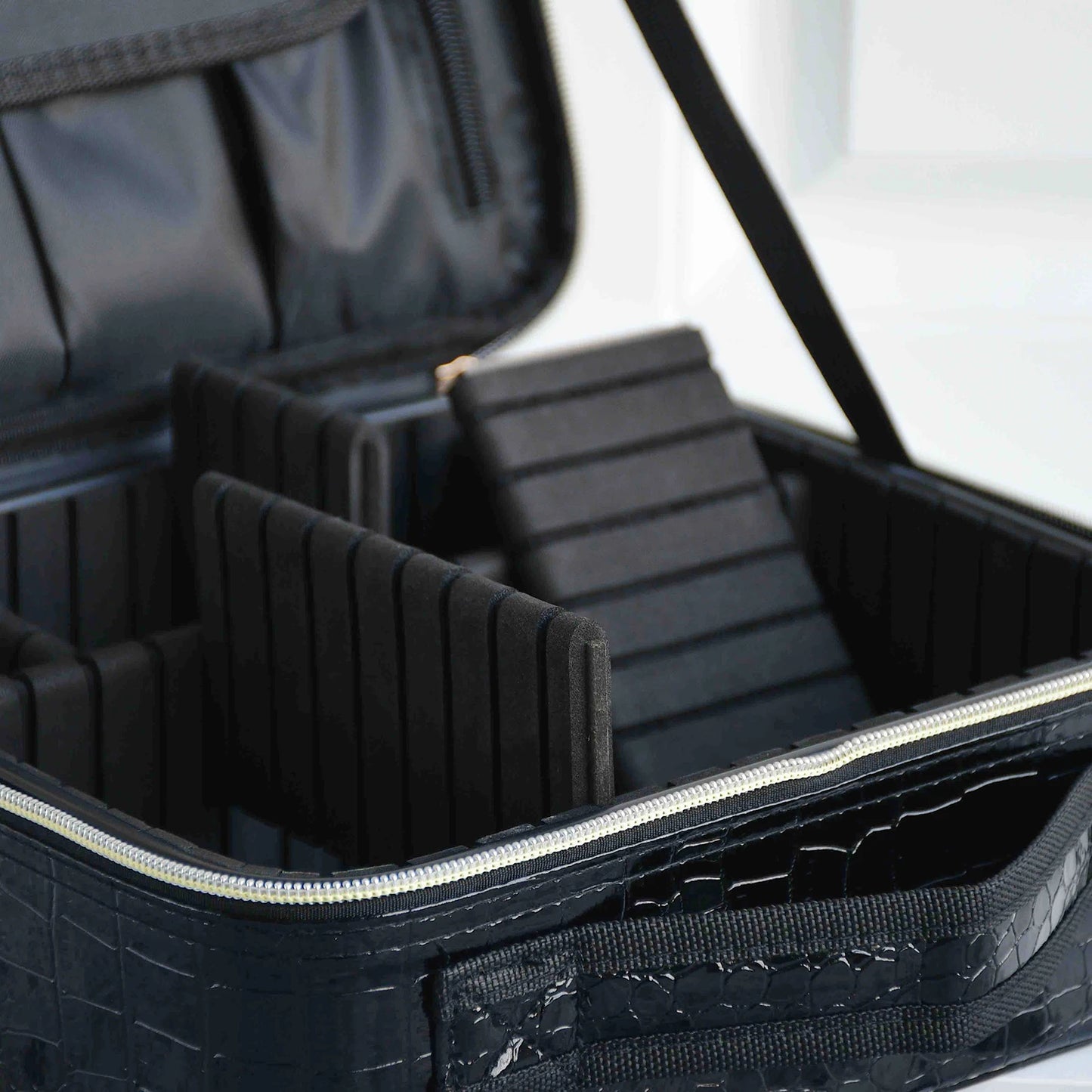 New PU Leather Cosmetic Bag for Women Multi-Functional Portable Travel Storage Makeup Case