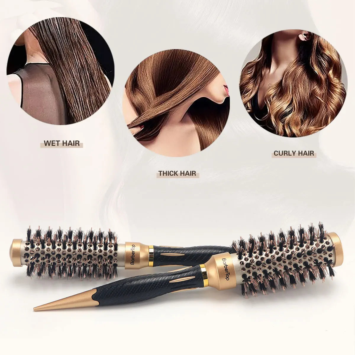 New Handle Round Rolling Brush