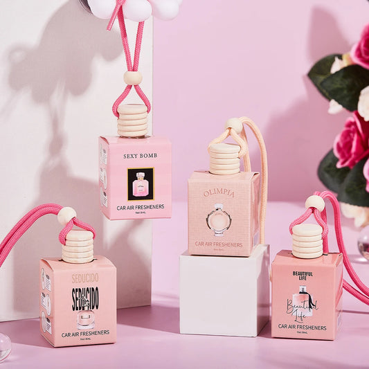 Pink car fragrance