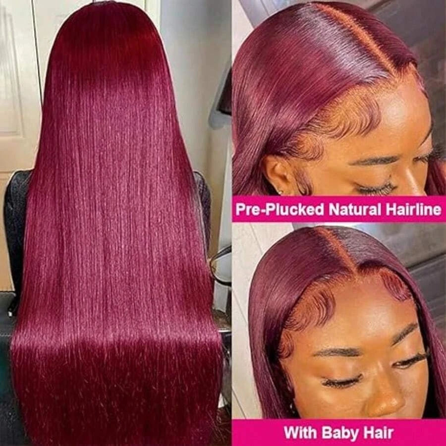 Burgundy Lace Front Wigs