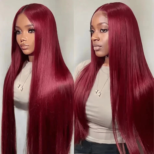 Burgundy Lace Front Wigs