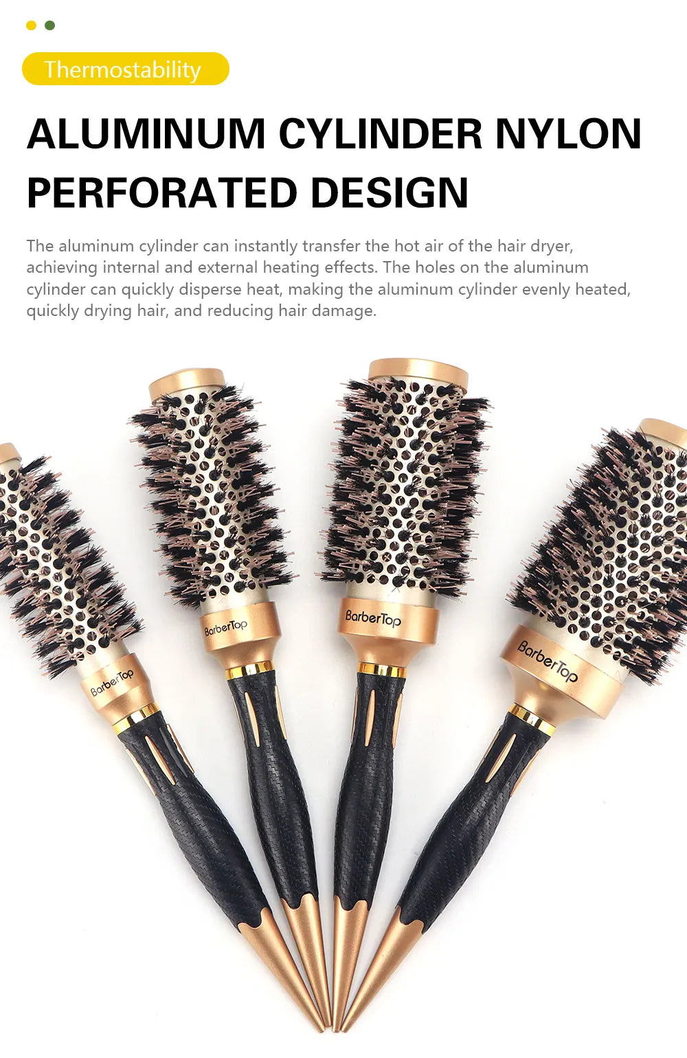 New Handle Round Rolling Brush