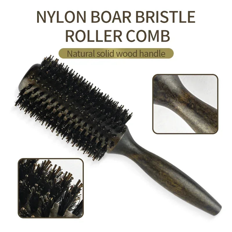 Professional Boar Bristle Round Hair Brush