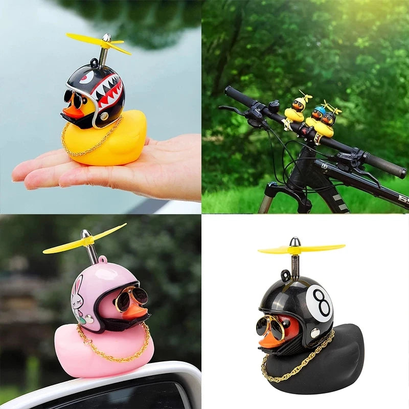 Car Cute Duck with Helmet