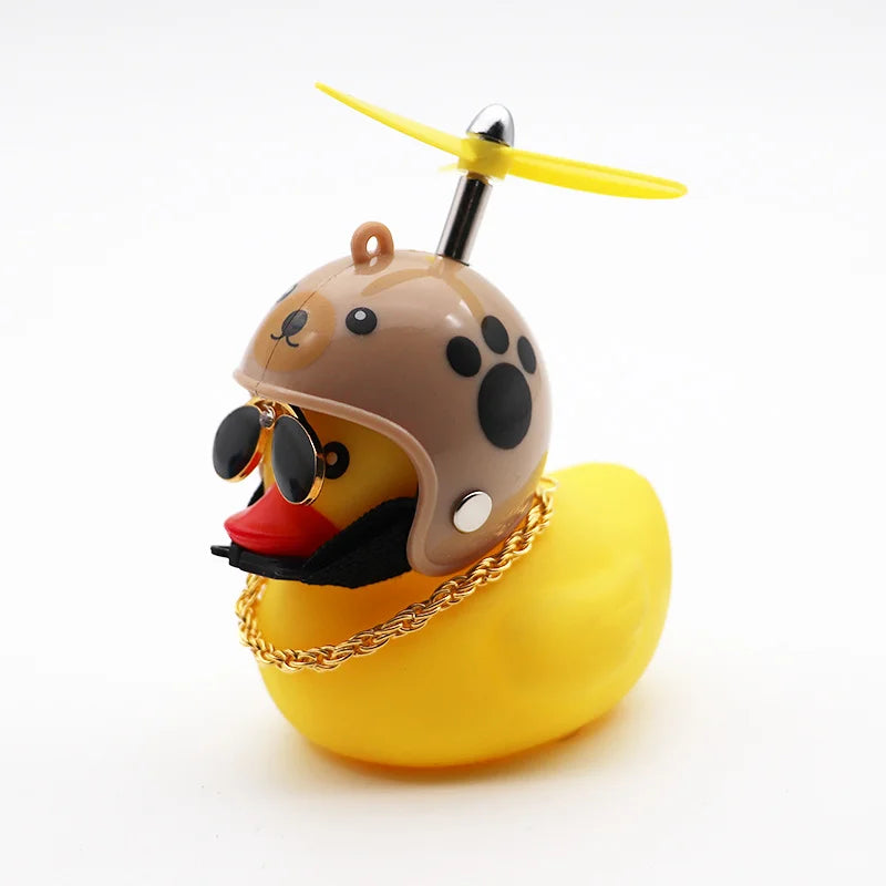 Car Cute Duck with Helmet