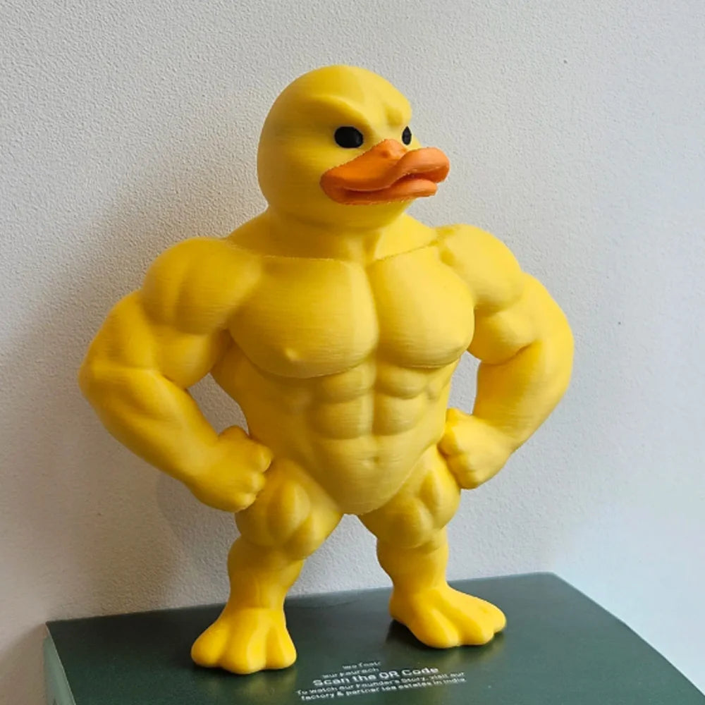 3D Muscle Duck Statue