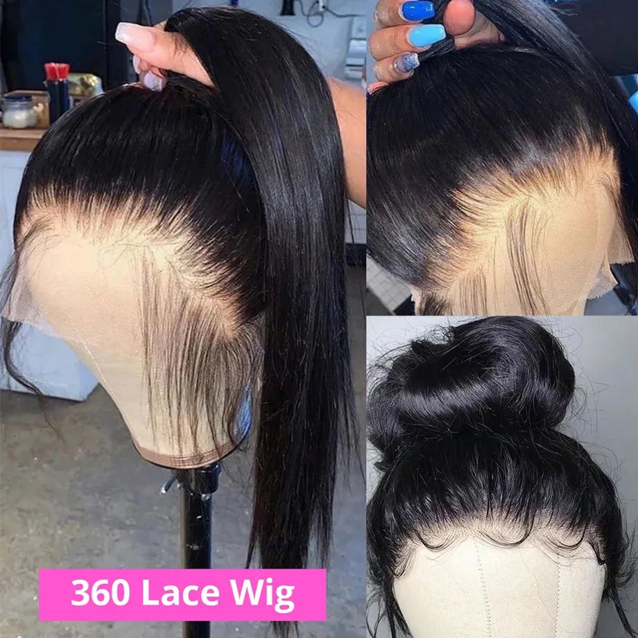 Straight Lace Front Wigs Human Hair
