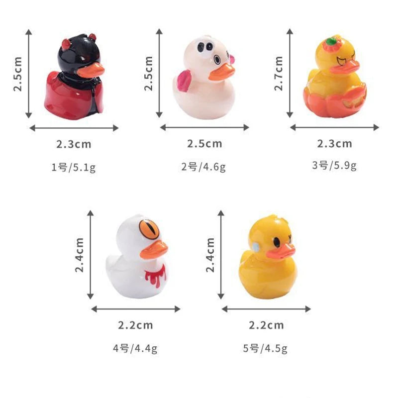 25PCS Mini Ducks Halloween