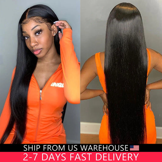 Straight Lace Front Wigs Human Hair