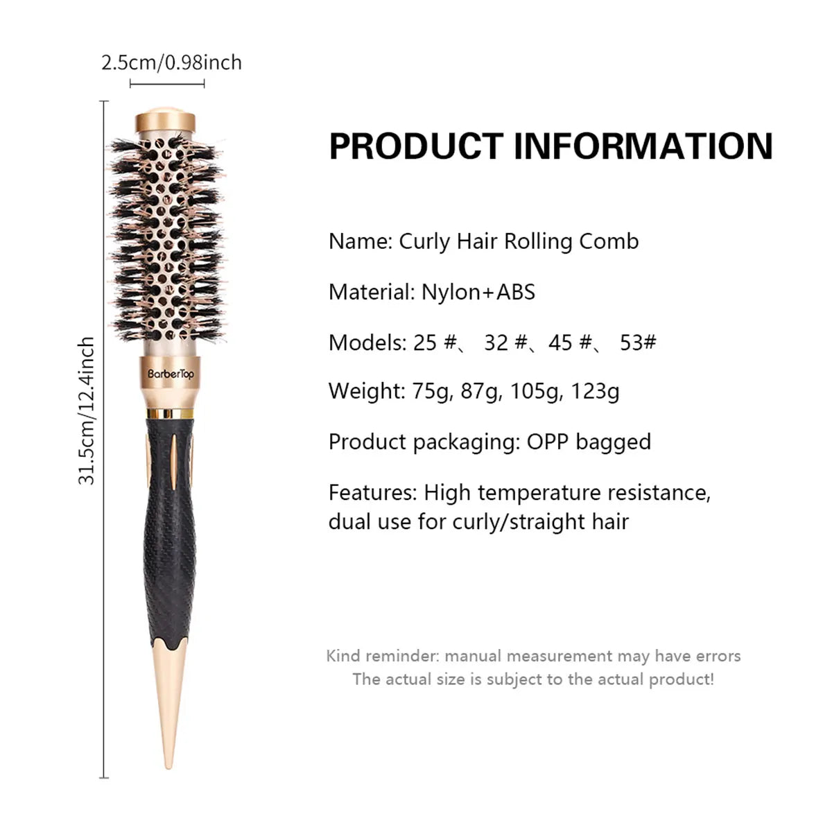 New Handle Round Rolling Brush