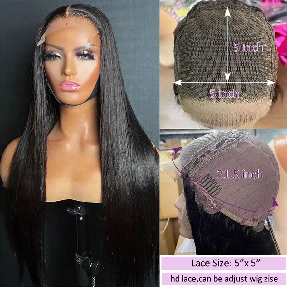 Straight Lace Front Wigs Human Hair