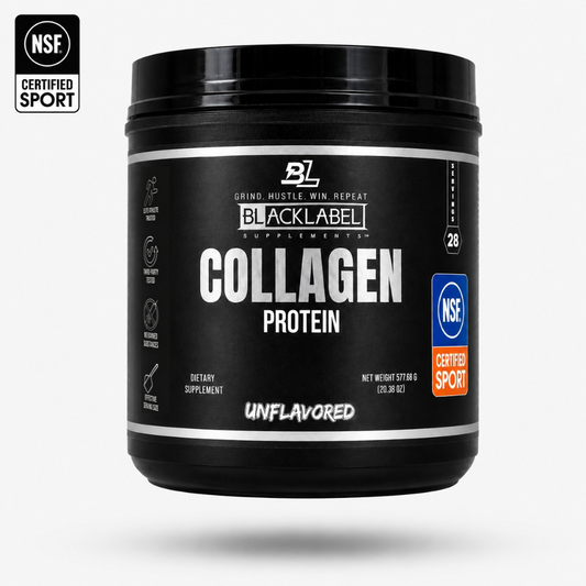 Black Label Collagen Protein Powder – Hydrolyzed Collagen Peptides Supplement