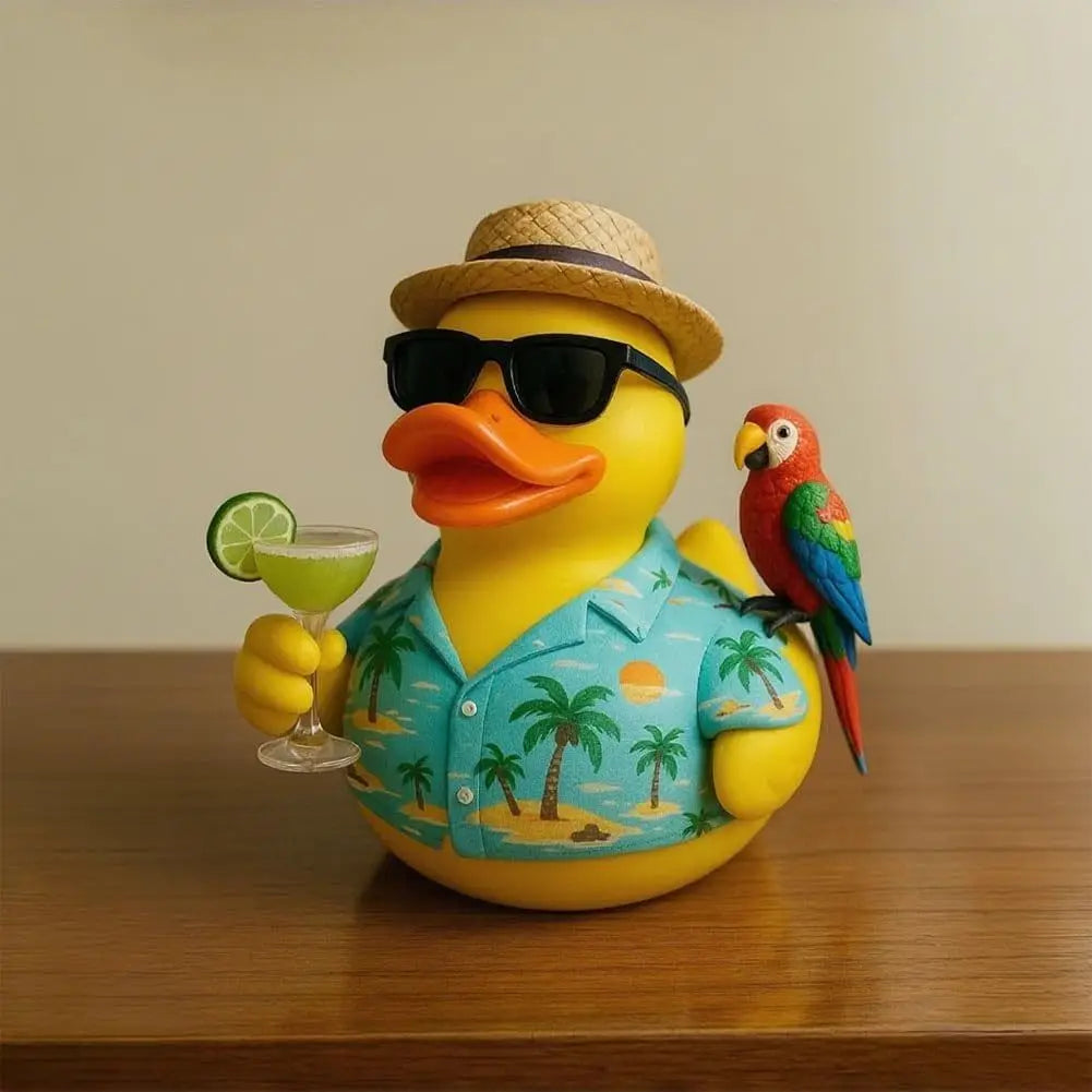 Funny Tropical Music Tribute Duck