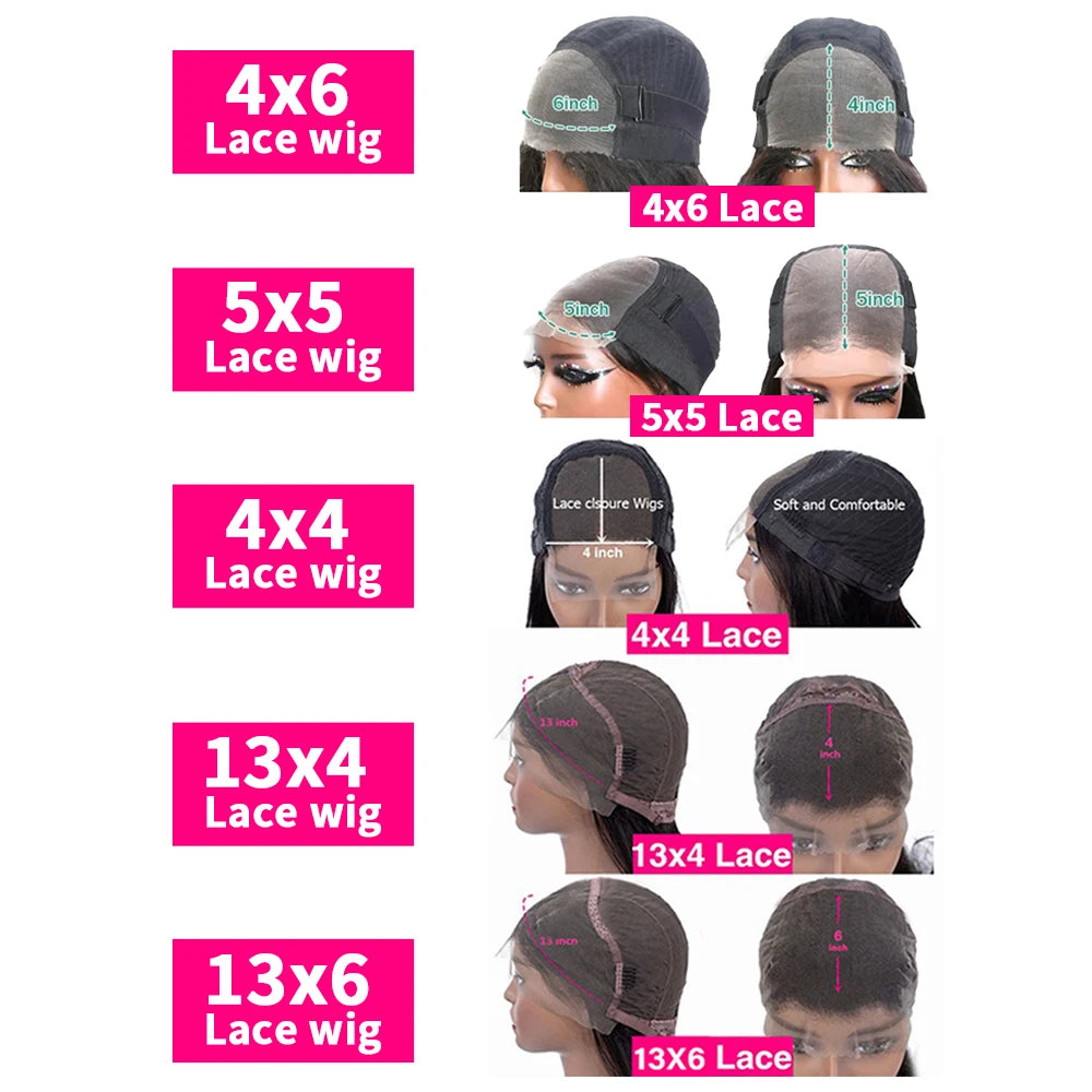 Straight Lace Front Wigs Human Hair