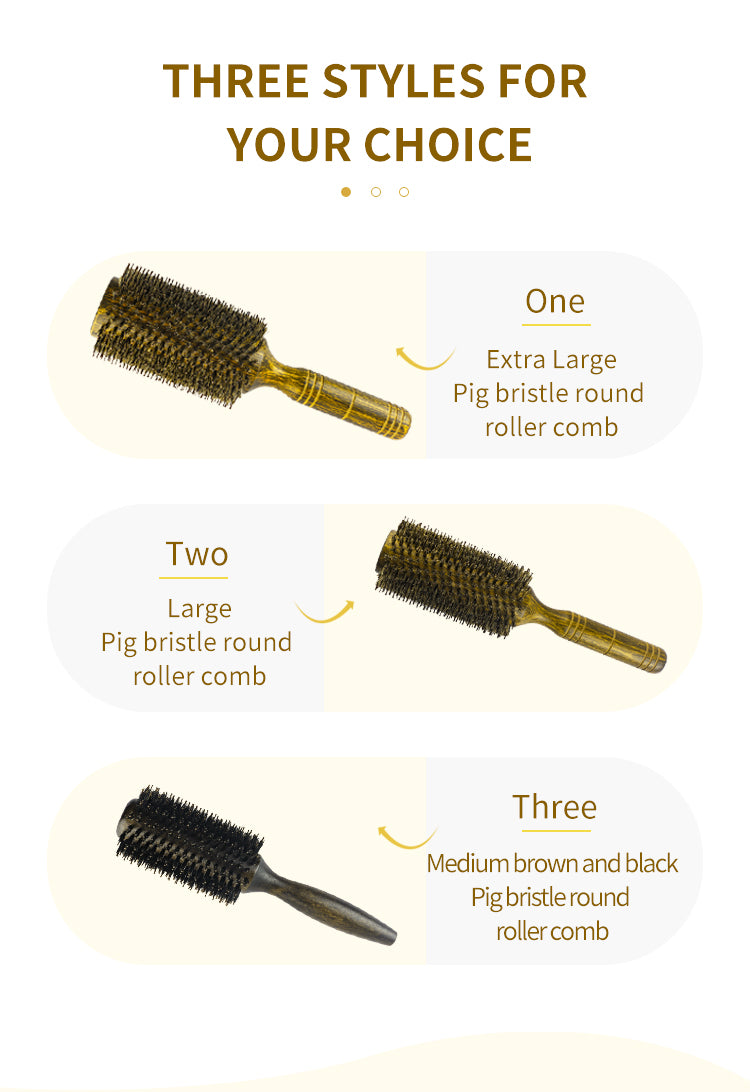 Professional Boar Bristle Round Hair Brush
