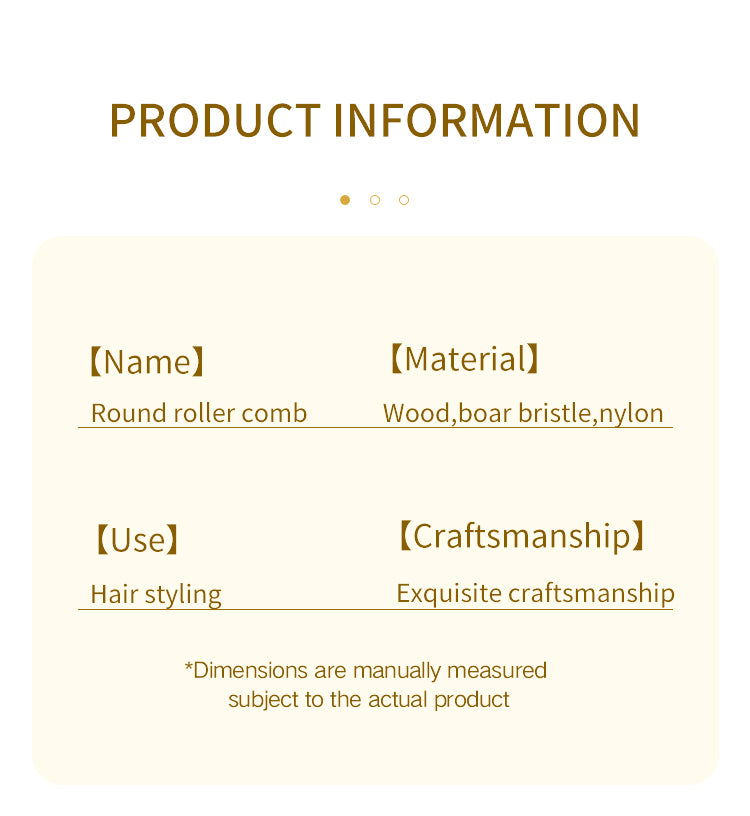 Professional Boar Bristle Round Hair Brush