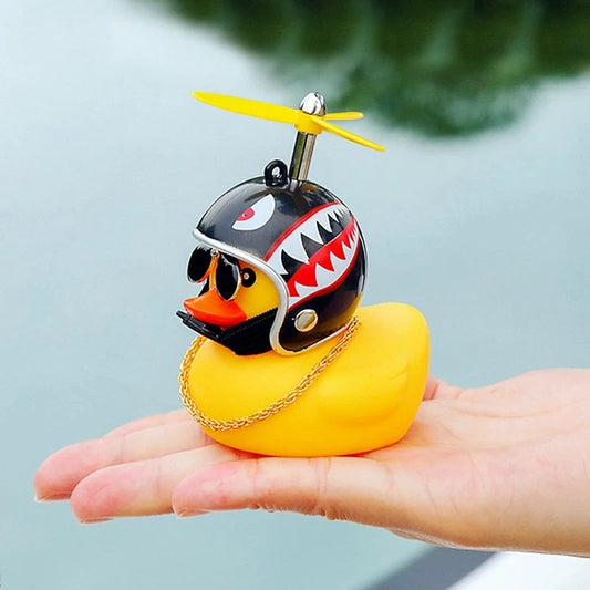 Car Cute Duck with Helmet