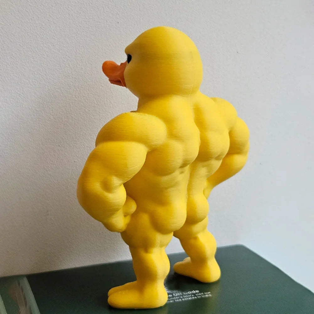 3D Muscle Duck Statue