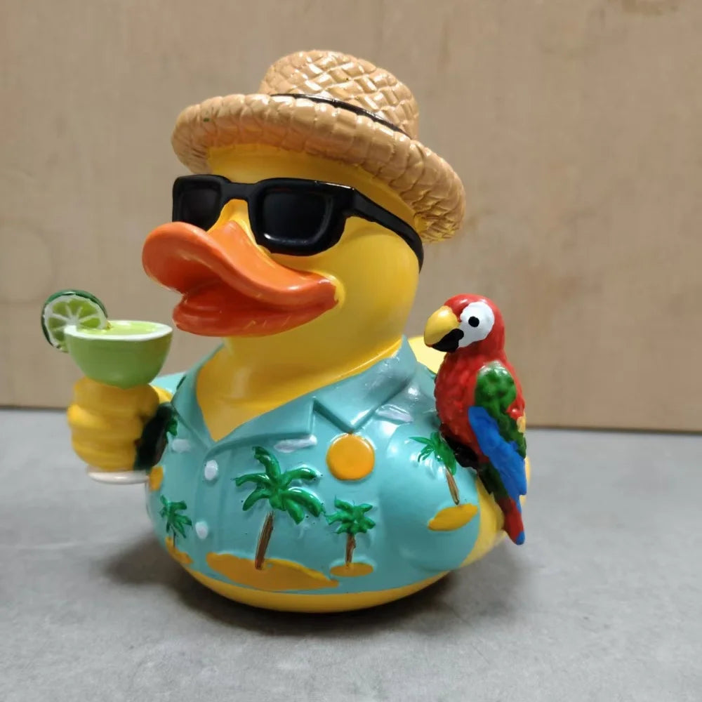 Funny Tropical Music Tribute Duck
