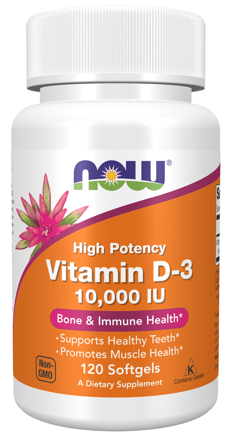 NOW Foods Vitamin D-3 10,000 IU High Potency