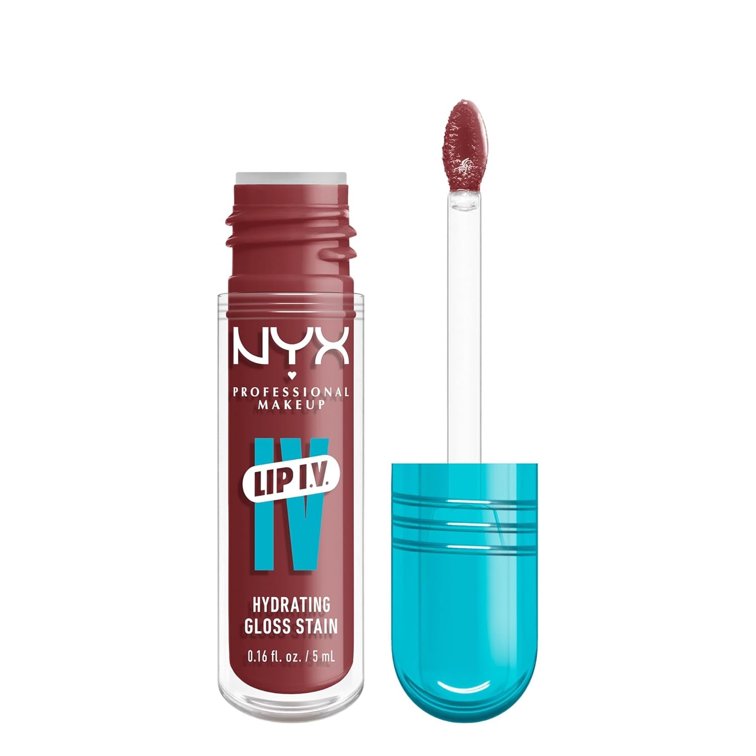 Lip IV Hydrating Gloss Serum, Lip Stain with 12HR Hydration - Hydra Honey (Brown Lip Gloss)