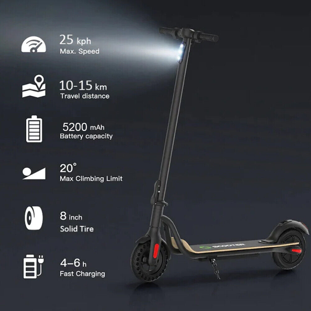 2024 ADULT ELECTRIC SCOOTER LONG-RANGE FOLDING E-SCOOTER SAFE URBAN COMMUTER