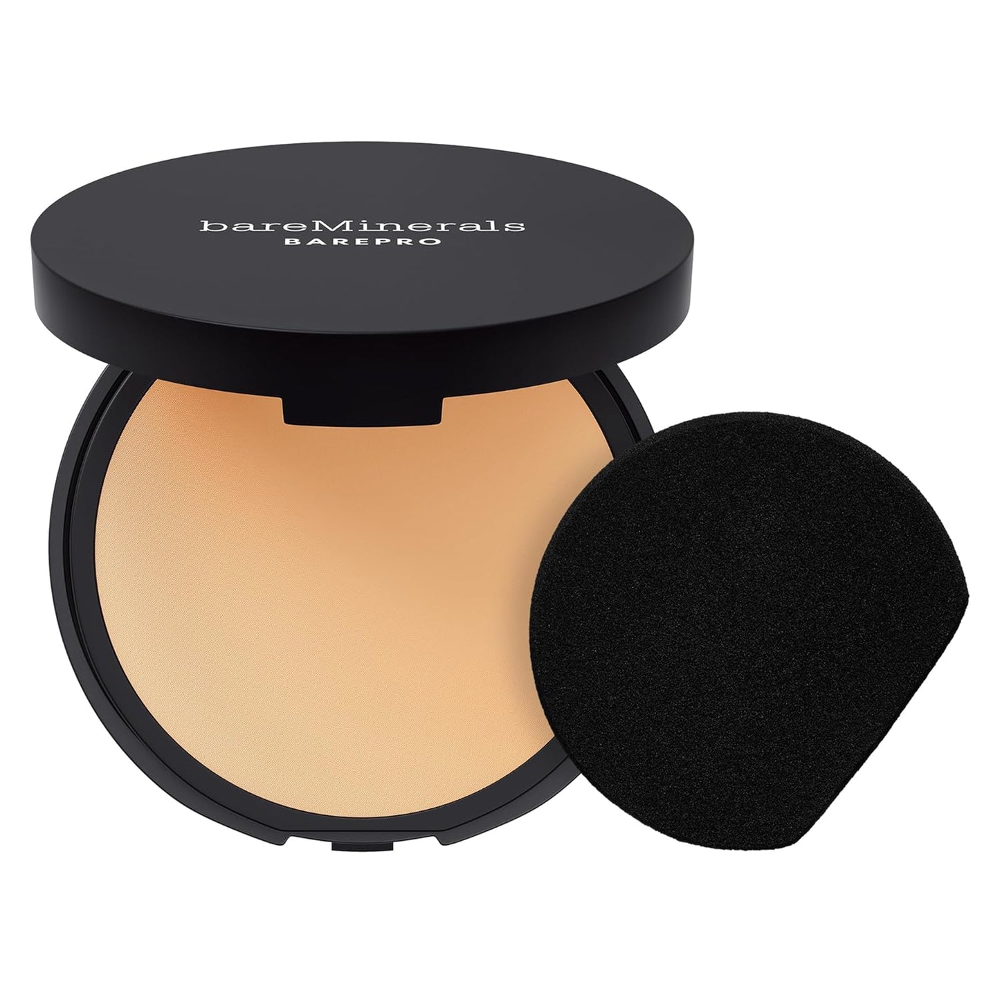 Barepro Skin-Perfecting Powder Foundation, Matte Pressed Powder Foundation Full Coverage with Plant-Based Squalene, Talc-Fee Pressed Powder Compact, Oil Control, Vegan