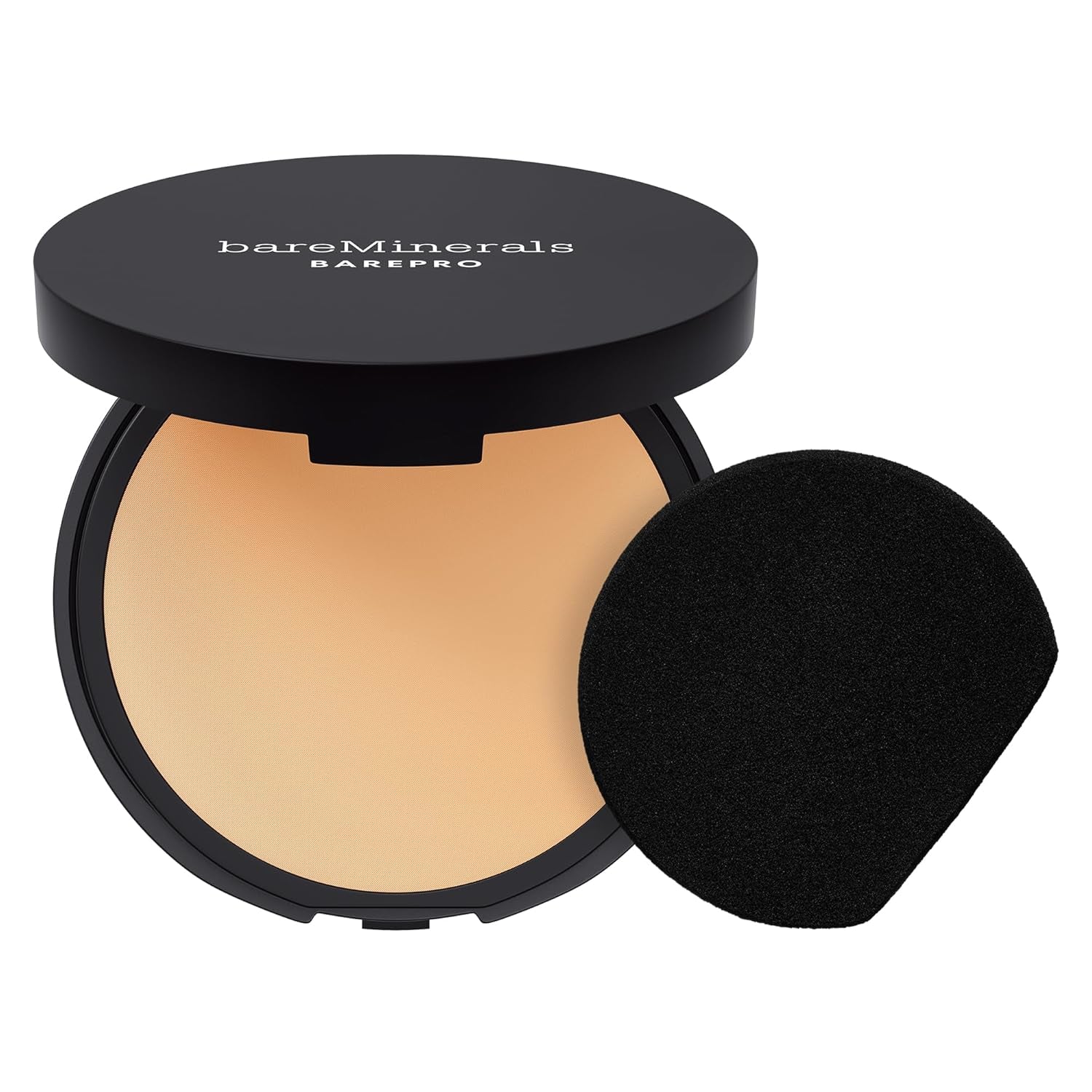 Barepro Skin-Perfecting Powder Foundation, Matte Pressed Powder Foundation Full Coverage with Plant-Based Squalene, Talc-Fee Pressed Powder Compact, Oil Control, Vegan