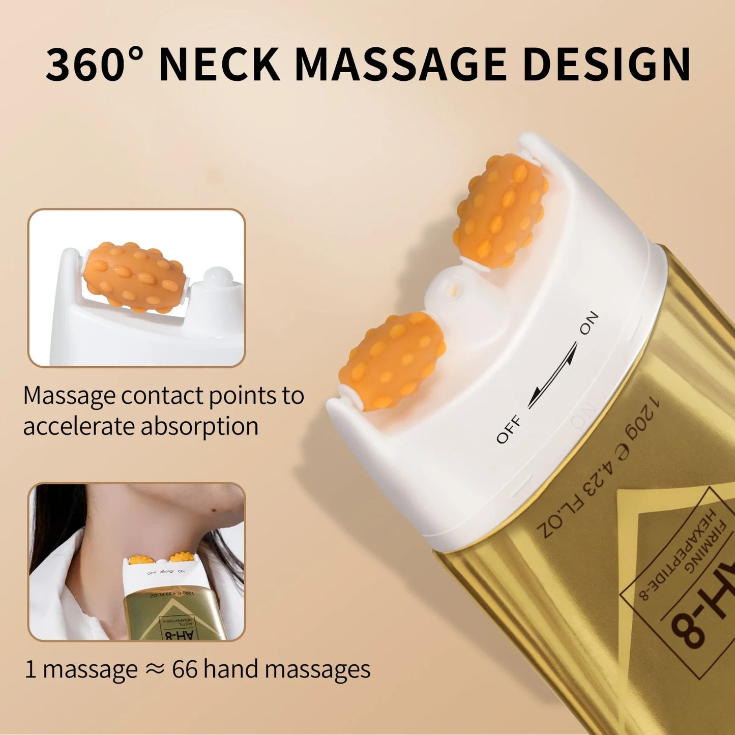 Ycz AH-8 Firming Neck Cream Skin Care Hexapeptide Moisturizes Anti-Aging 4.2Oz
