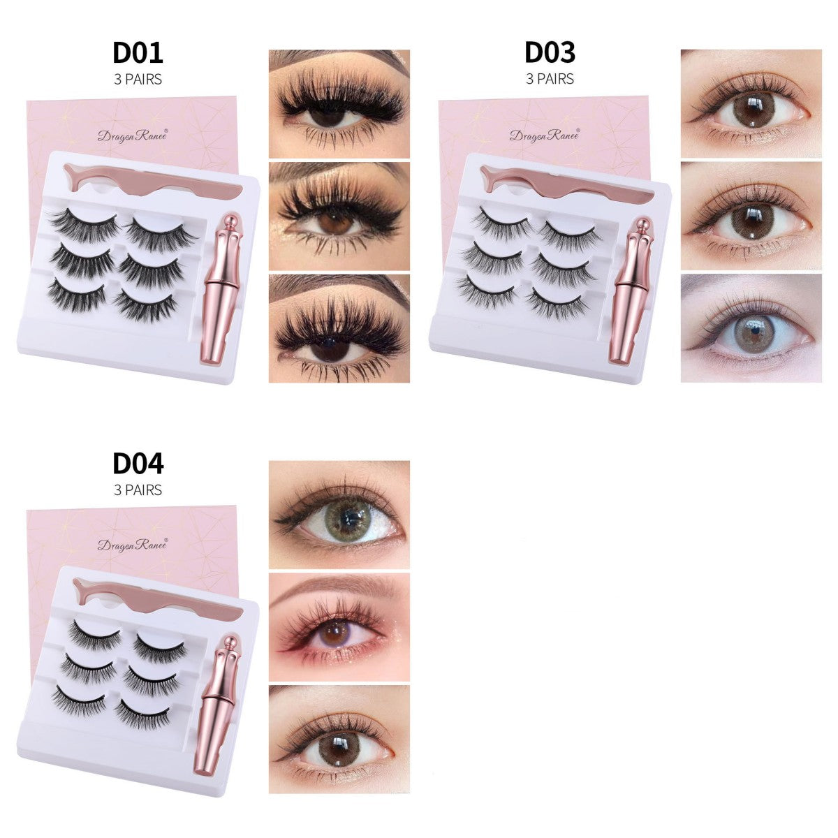 Natural Magnetic False Eyelashes