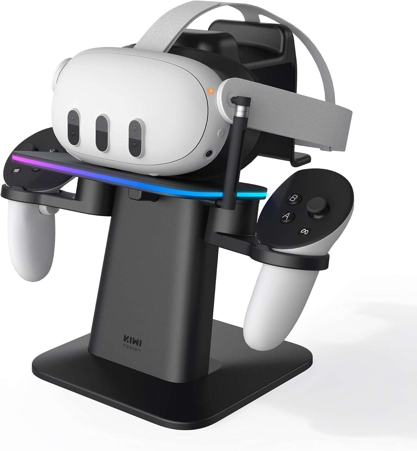 RGB Charging Dock for Oculus/Meta Quest 3/Quest 3S/Quest 2/ Quest Pro, Vertical Charging Stand, Made for Meta