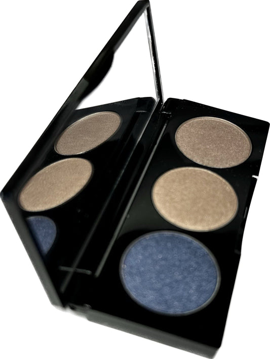 Nautical Chic Trio Eyeshadow Palette – 3 Shade Shimmer Makeup