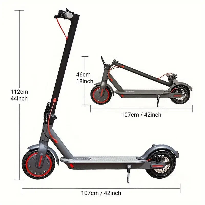 LADPED LP80 ADULT ELECTRIC SCOOTER 350W Motor LONG RANGE 30KM 31KM/H E-SCOOTER