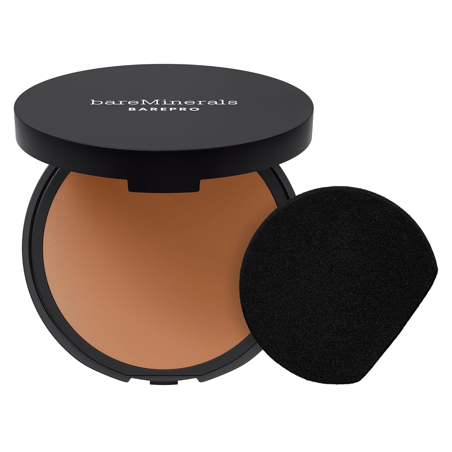 Barepro Skin-Perfecting Powder Foundation, Matte Pressed Powder Foundation Full Coverage with Plant-Based Squalene, Talc-Fee Pressed Powder Compact, Oil Control, Vegan