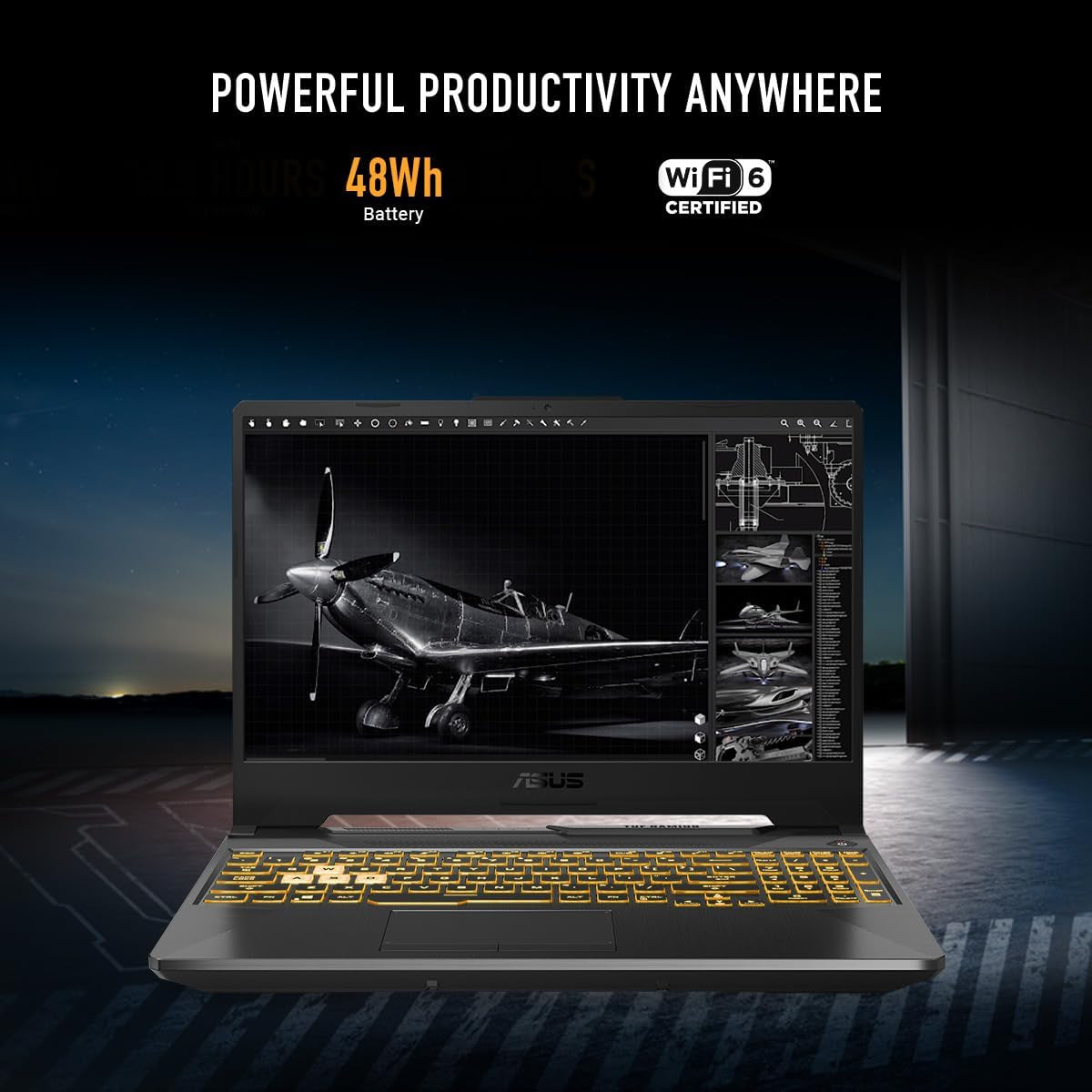 TUF Gaming A15 (2024) Gaming Laptop, 15.6” FHD 144Hz Display, NVIDIA® Geforce RTX™ 3050, AMD Ryzen™ 5 7535HS, 8GB DDR5, 512GB Pcie® Gen4 Nvme™ SSD, Wi-Fi 6, Windows 11, FA506NC-ES51