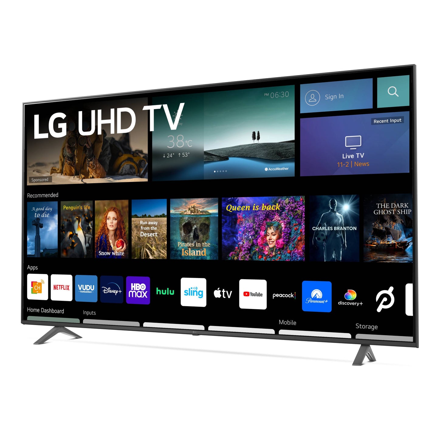 75" Class 4K UHD 2160P Webos Smart TV - 75UQ7070ZUD