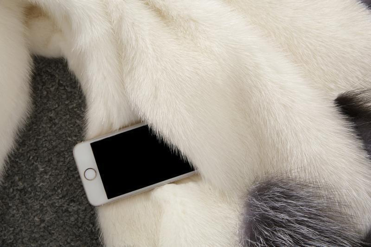 Imitation Fur Artificial Fur Women'S White Rabbit Fur Mink Winter Hooded Coat