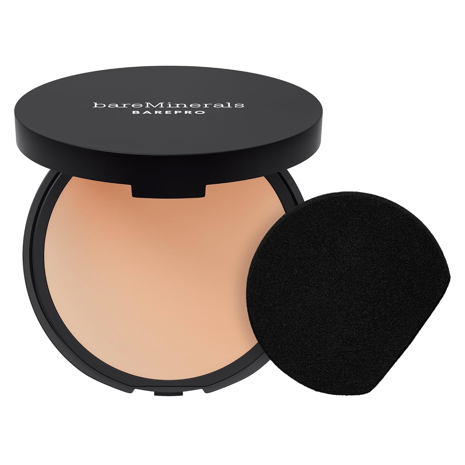 Barepro Skin-Perfecting Powder Foundation, Matte Pressed Powder Foundation Full Coverage with Plant-Based Squalene, Talc-Fee Pressed Powder Compact, Oil Control, Vegan