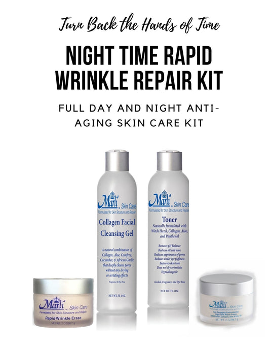 Night Time Rapid Wrinkle Repair Kit – Anti-Aging Skincare Set