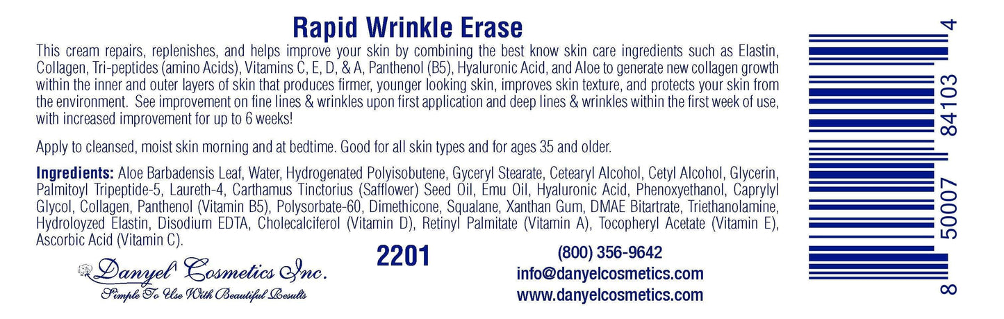 Rapid Wrinkle Erase Cream – Anti-Aging Skin Smoothing Moisturizer
