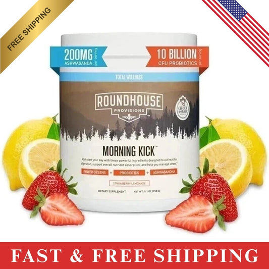 Morning-Kick Greens Superfood Powder by Chuck Norris, with Ashwagandha